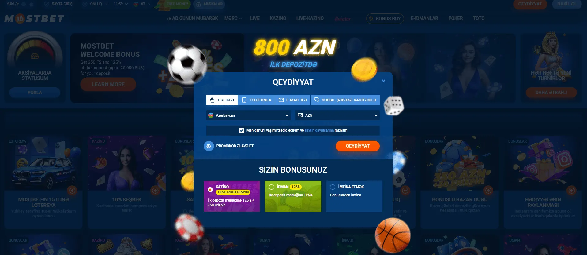 Mostbet registration